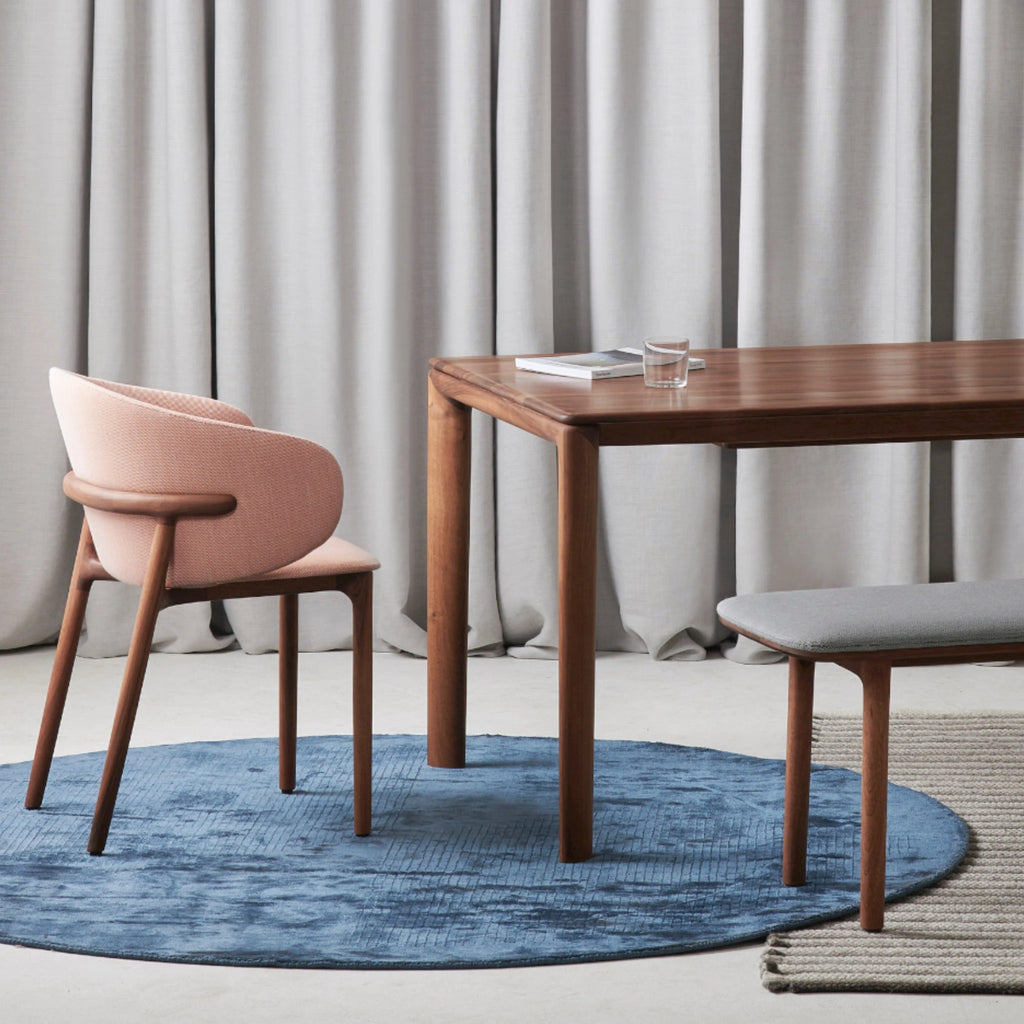 NEVA Dining Table in Walnut Natural Oil - Artisan | Milola