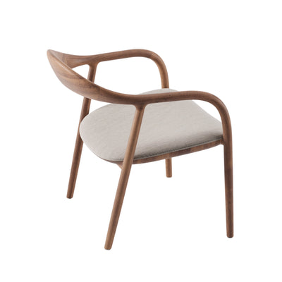 NEVA EASY Lounge Chair in Walnut Natural Oil - Artisan | Milola