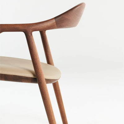 NEVA EASY Lounge Chair in Walnut Natural Oil - Artisan | Milola
