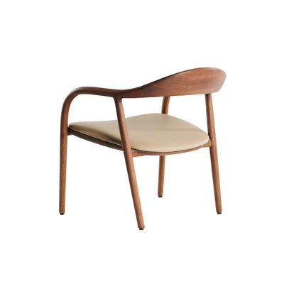 NEVA EASY Lounge Chair in Walnut Natural Oil - Artisan | Milola