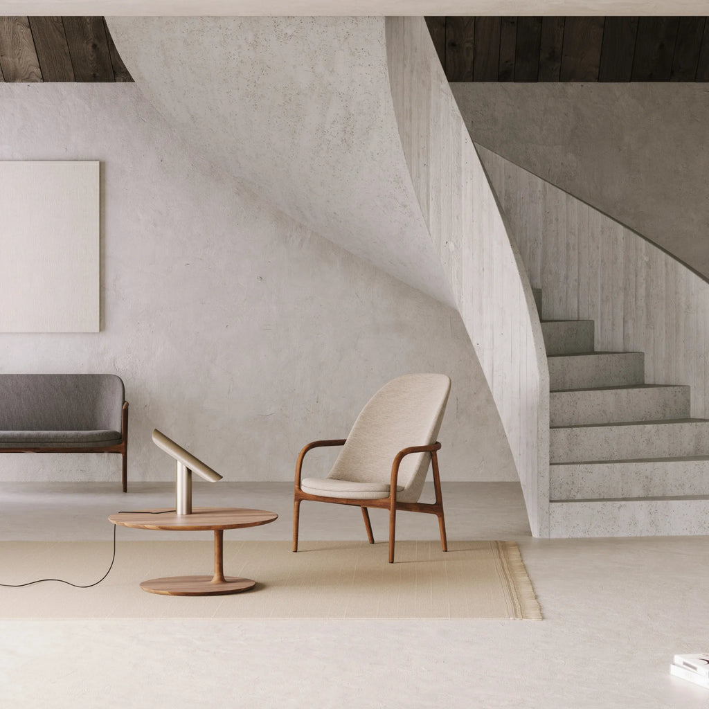 NEVA Lounge Chair High in Walnut Natural Oil - Artisan | Milola