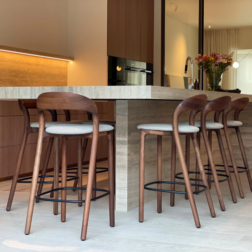 NEVA Light Bar Chair H.65 in Walnut Natural Oil - Artisan | Milola