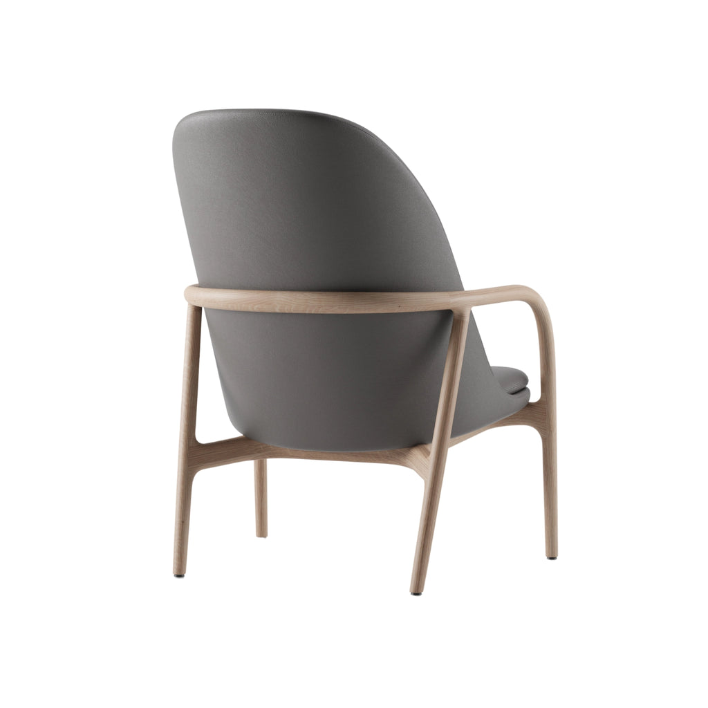 NEVA Lounge Chair High in Oak Natural Soap - Artisan | Milola