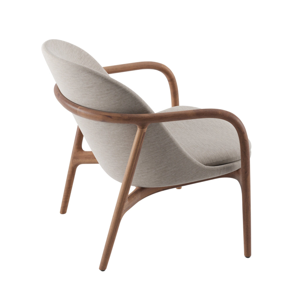 NEVA Lounge Chair Trimmed in Walnut Natural Oil - Artisan | Milola