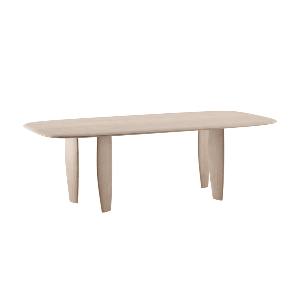NILU Dining Table in Oak Natural Soap - Artisan | Milola