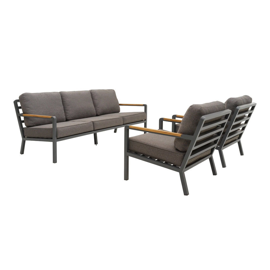 NOVA Lounge Set in Anthracite/Soft Down - BRAFAB | Milola
