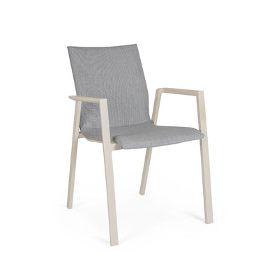 ODEON Outdoor Dining Chair in Pelican - Bizzotto | Milola