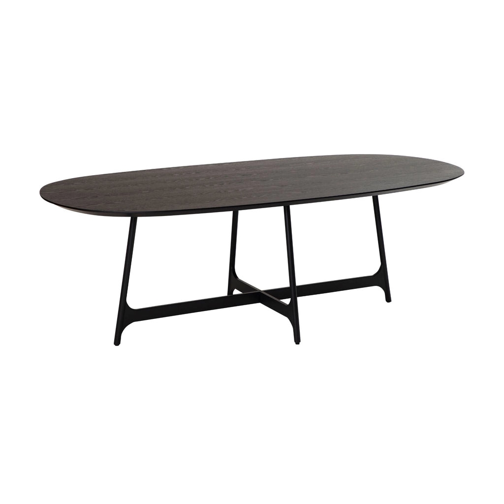 OOID Oval Dining Table in Black - Minimalist Design  - Danform | Milola
