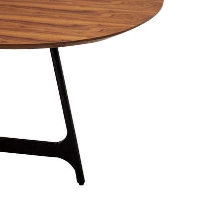 OOID Oval Dining Table in Walnut - Minimalist Design  - Danform | Milola