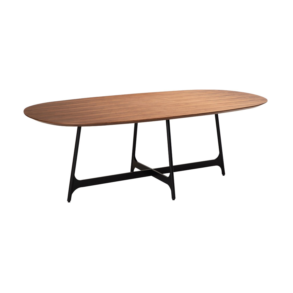 OOID Oval Dining Table in Walnut - Minimalist Design  - Danform | Milola