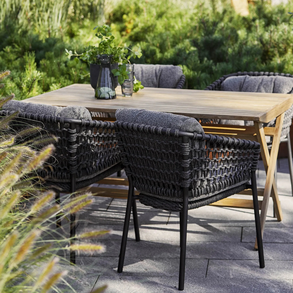 OCEAN - Stackable Outdoor Chair in Dark Grey - Cane-Line | Milola