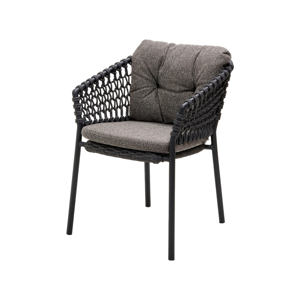 OCEAN - Stackable Outdoor Chair in Dark Grey - Cane-Line | Milola