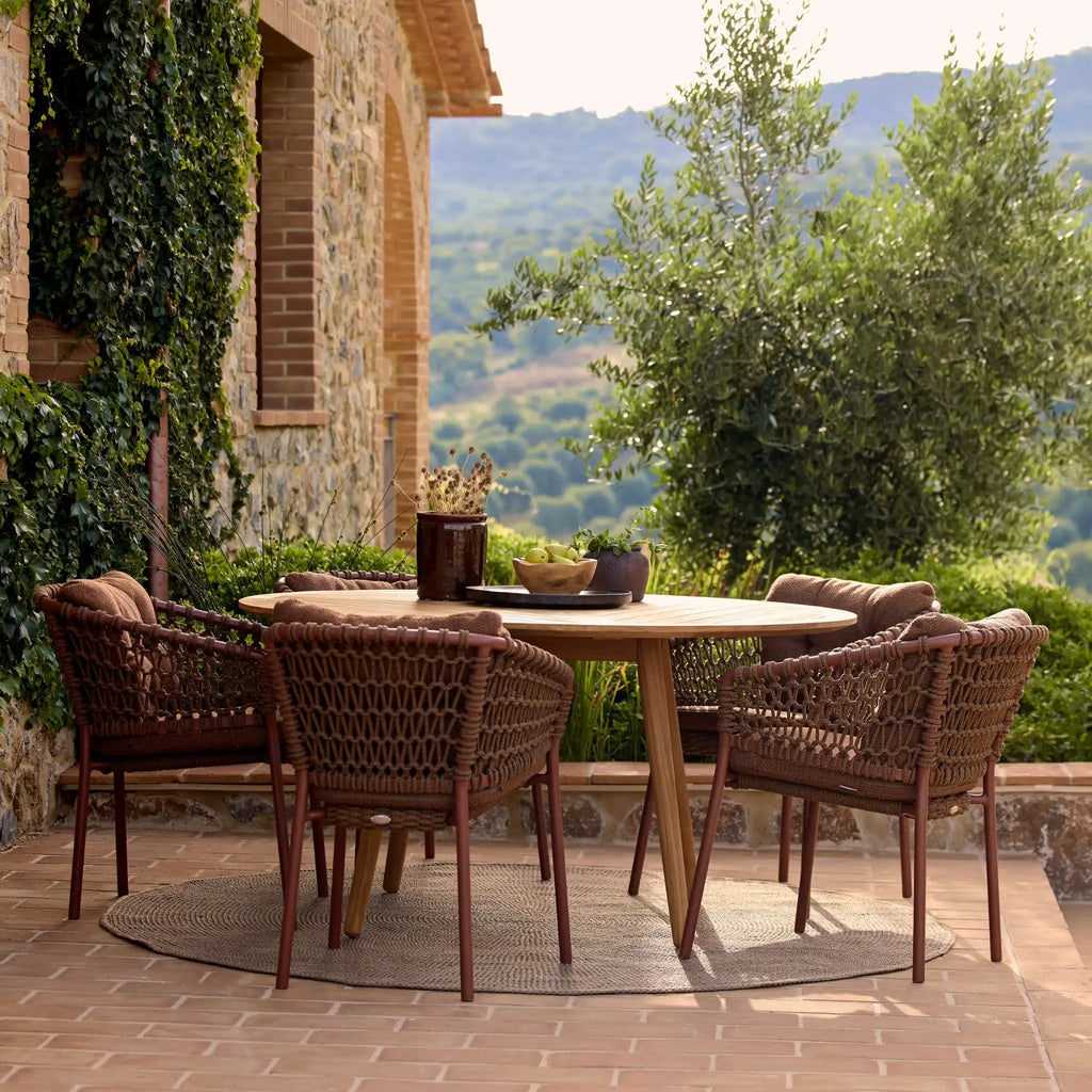 OCEAN - Stackable Outdoor Chair in Umber Brown - Cane-Line | Milola