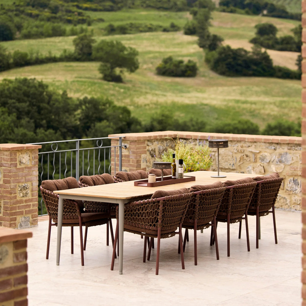 OCEAN - Stackable Outdoor Chair in Umber Brown - Cane-Line | Milola