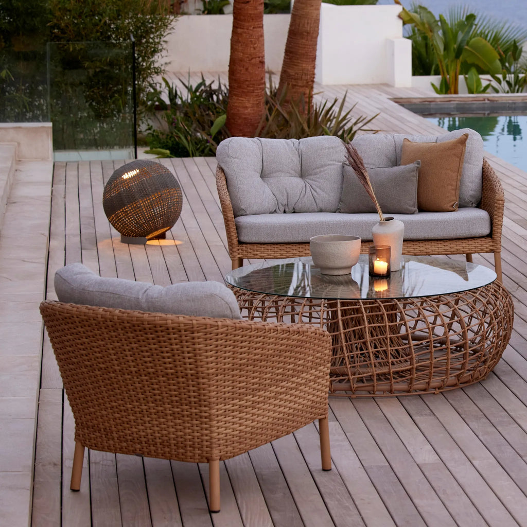 OCEAN - Large Outdoor Lounge Chair in Natural - Cane-Line | Milola