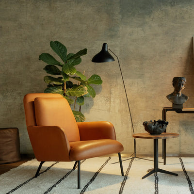 OLIVER Armchair in Tan Leather - Sits | Milola