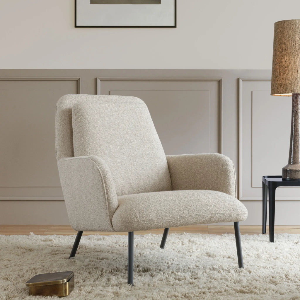OLIVER Armchair in Light Beige - Sits | Milola
