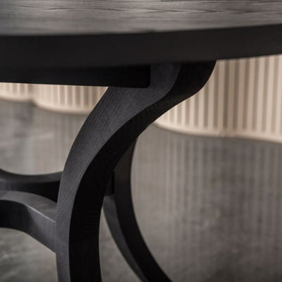 Paris Round Extendable Solid Wood Dining Table