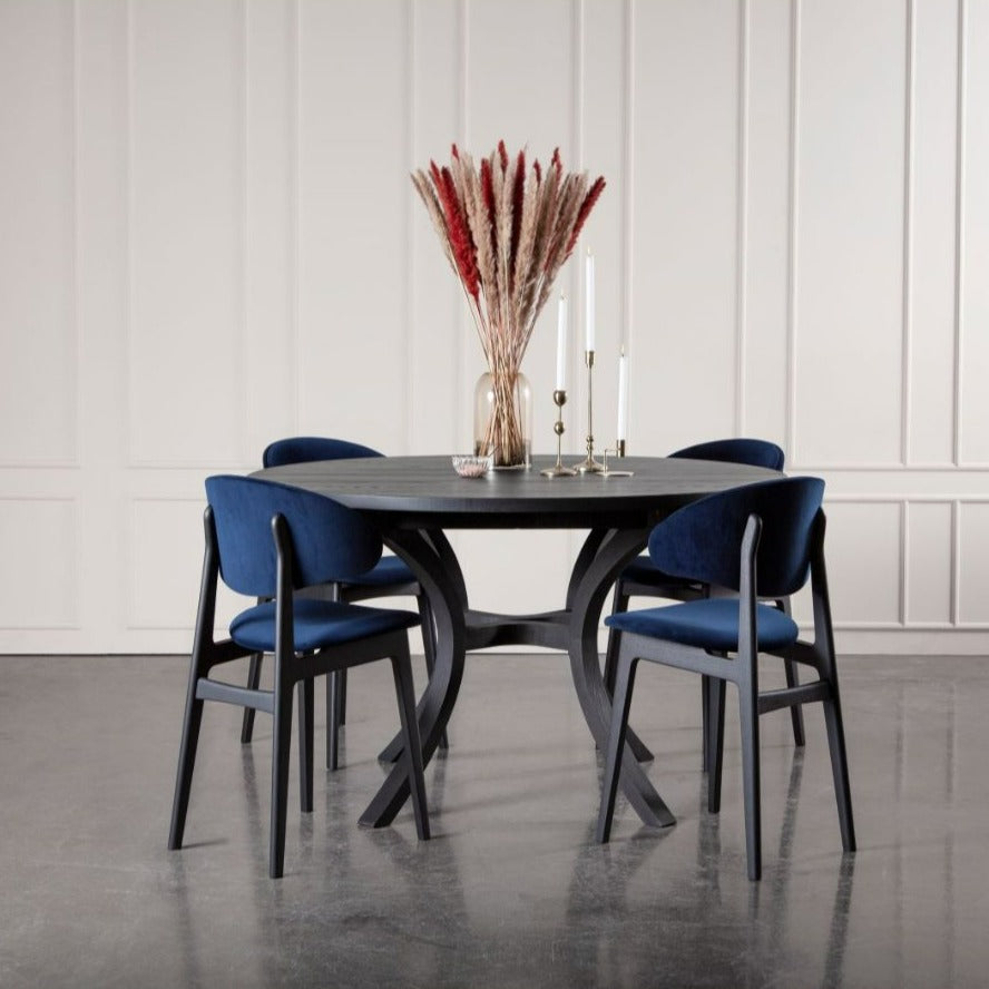 Paris Round Extendable Solid Wood Dining Table