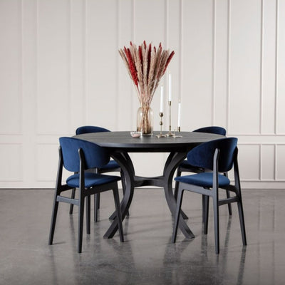 Paris Round Extendable Solid Wood Dining Table