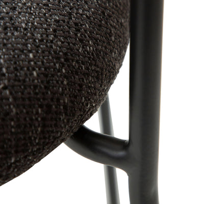PLENTI  Dining Chair in Black and Black Legs - Danform | Milola