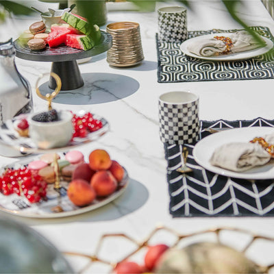 Palemo Neolith Stone Dining Table in Matt White/Neolith White - Suns | Milola