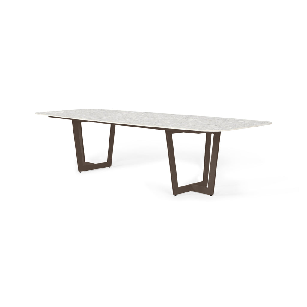 PALERMO Neolith Stone Outdoor Dining Table in Bronze - SUNS | Milola