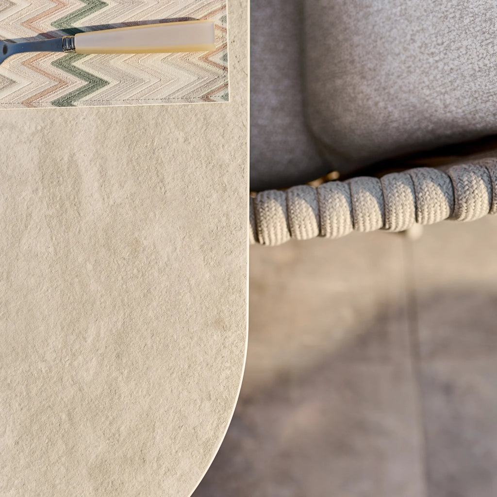 PALERMO Low Dining Table in Camel Sand - SUNS | Milola