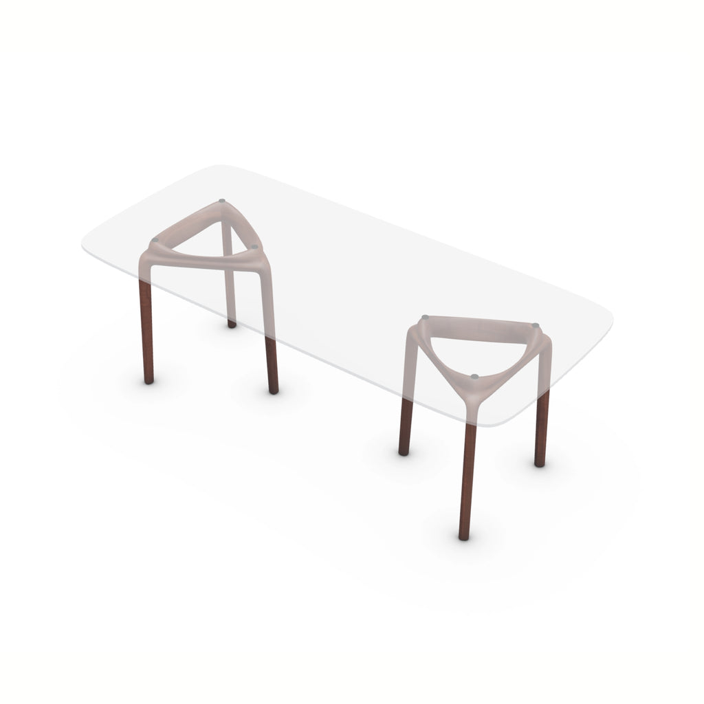 PASCAL Dining Table in Walnut Natural Oil - Artisan | Milola