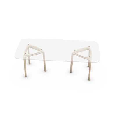 PASCAL Dining Table in Maple White Pigment Oil - Artisan | Milola