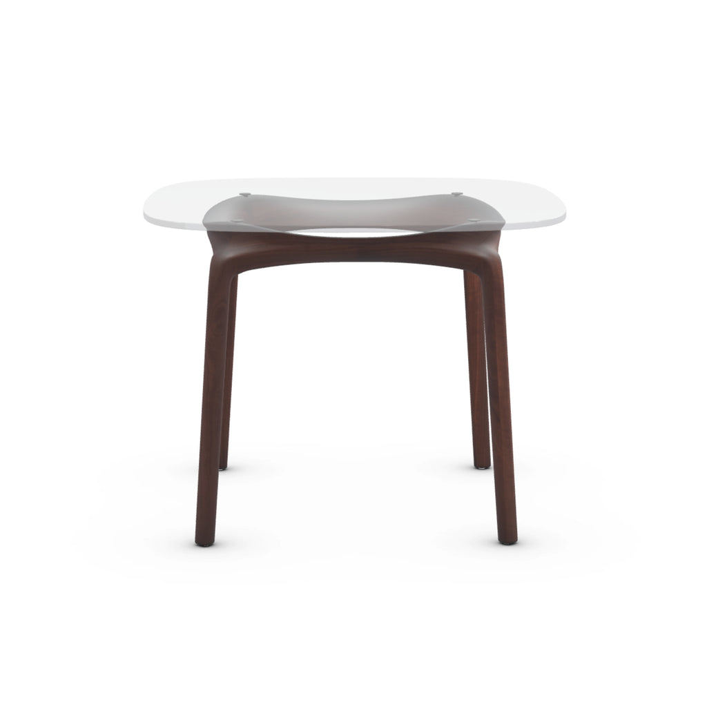 PASCAL SQUARE Dining Table in Cherry Dark Oil - Artisan | Milola