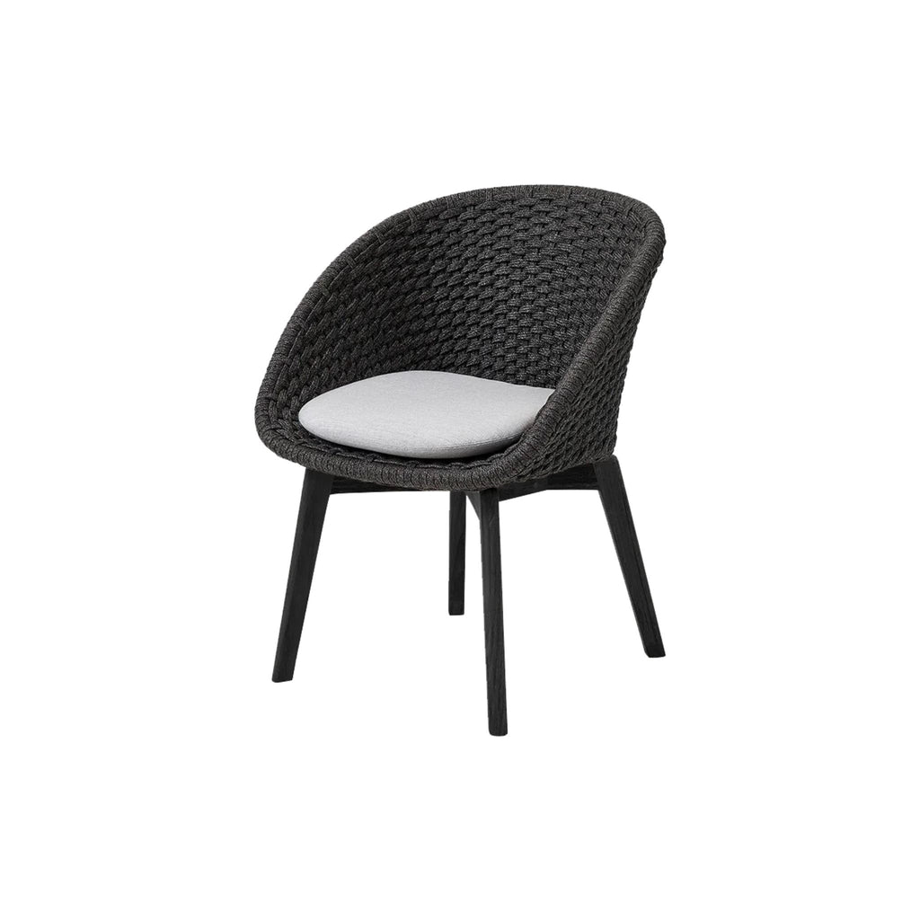 PEACOCK - Outdoor Dining Chair in Black -Cane-Line | Milola