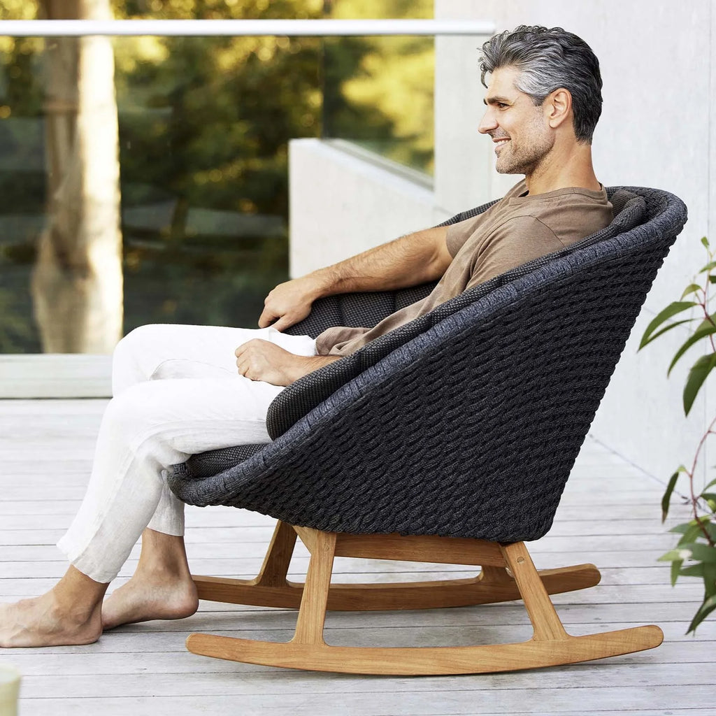 PEACOCK - Outdoor Lounge Rocking Chair - Cane-Line | Milola