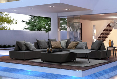 Piper Corner Sofa Set in Charcoal Grey - Bizzotto | Milola