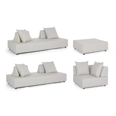 Piper Corner Sofa Set in Sand Beige - Bizzotto | Milola