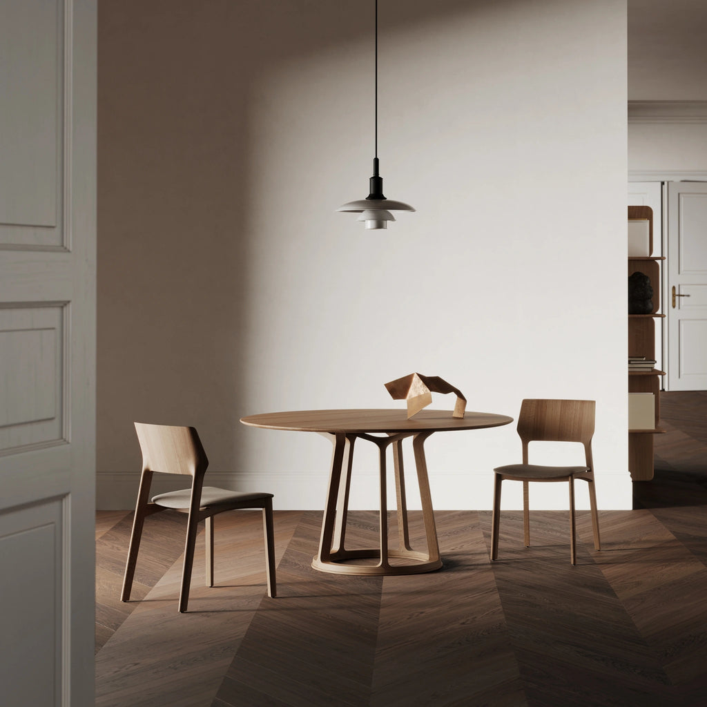 PIVOT Dining Table in Oak Natural Soap - Artisan | Milola