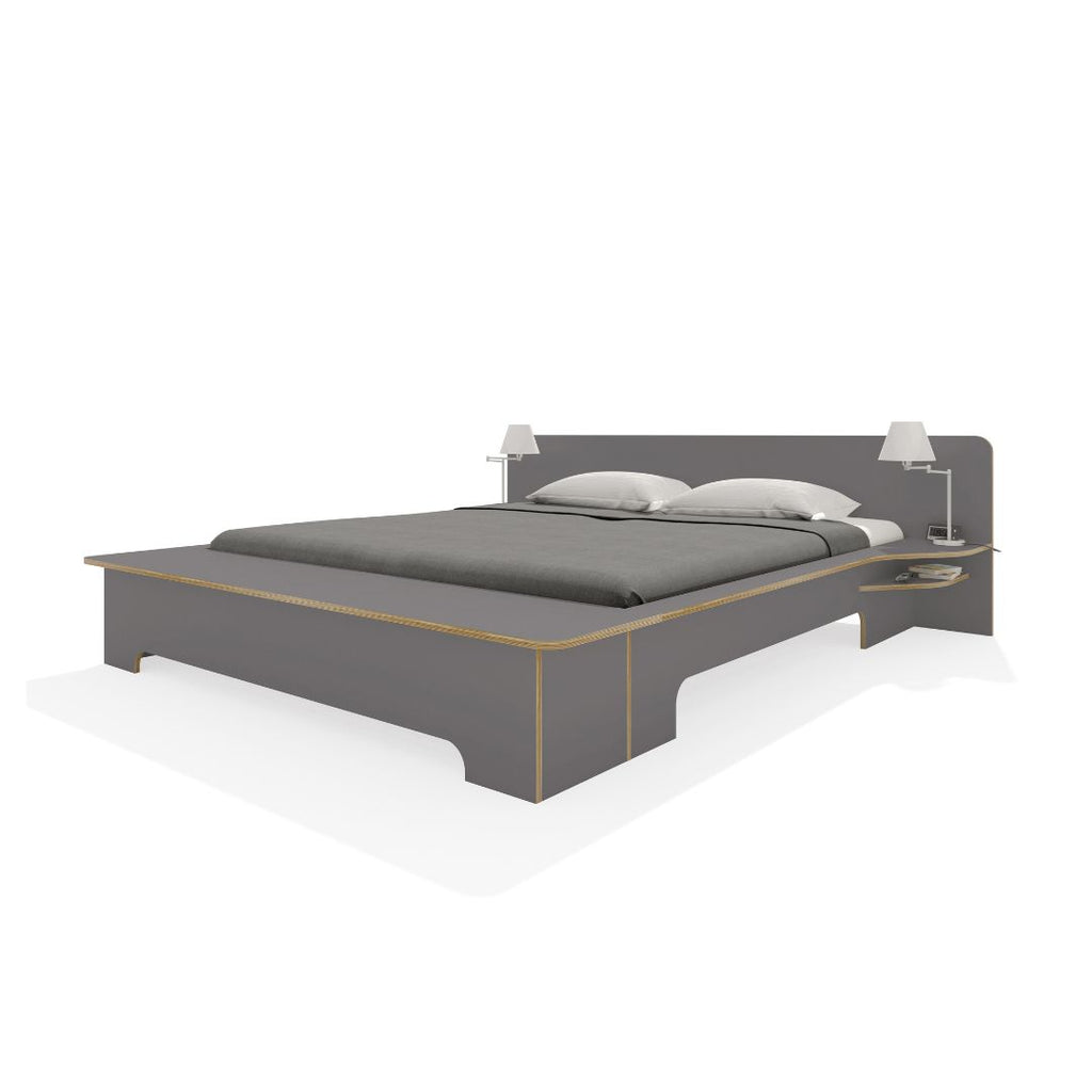 PLANE-Wooden Bed-Modern Design-Bolzan | Milola