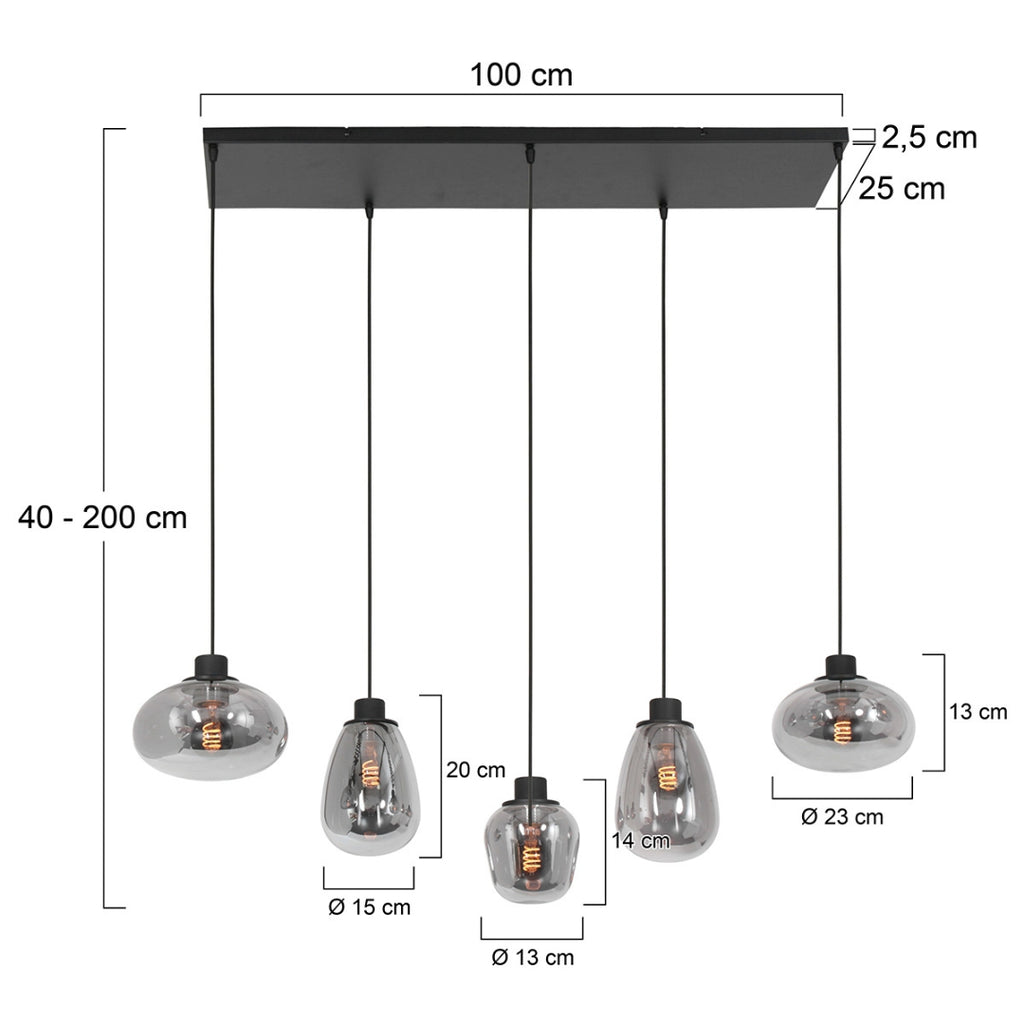 REFLEXION Pendant Lights Dimensions - Steinhauer | Milola