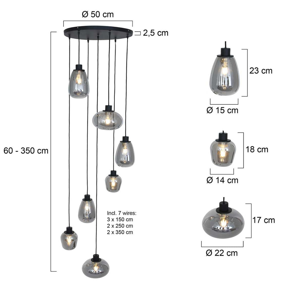 REFLEXION Pendant Lights Dimensions - Steinhauer | Milola