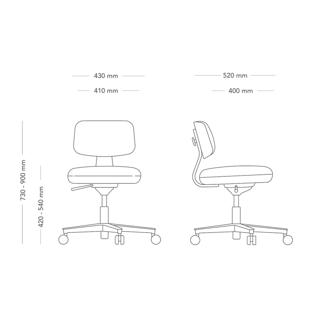 SAVO 360 Office Meeting chair - Diagram | Milola