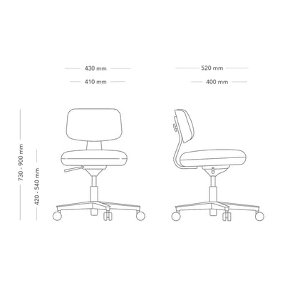 SAVO 360 Office Meeting chair - Diagram | Milola