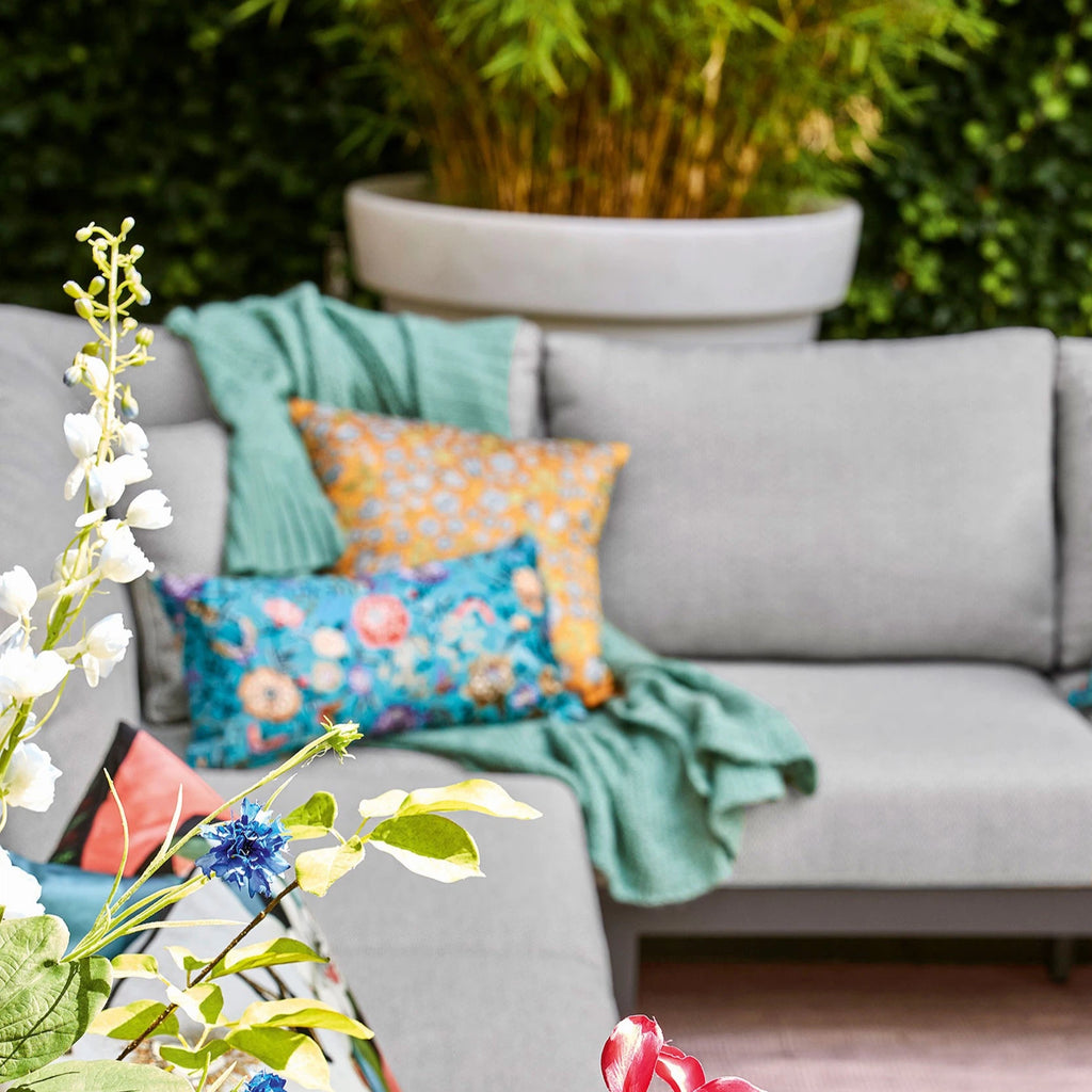 SAVONA Outdoor Corner Sofa in Soft Grey - SUNS | Milola