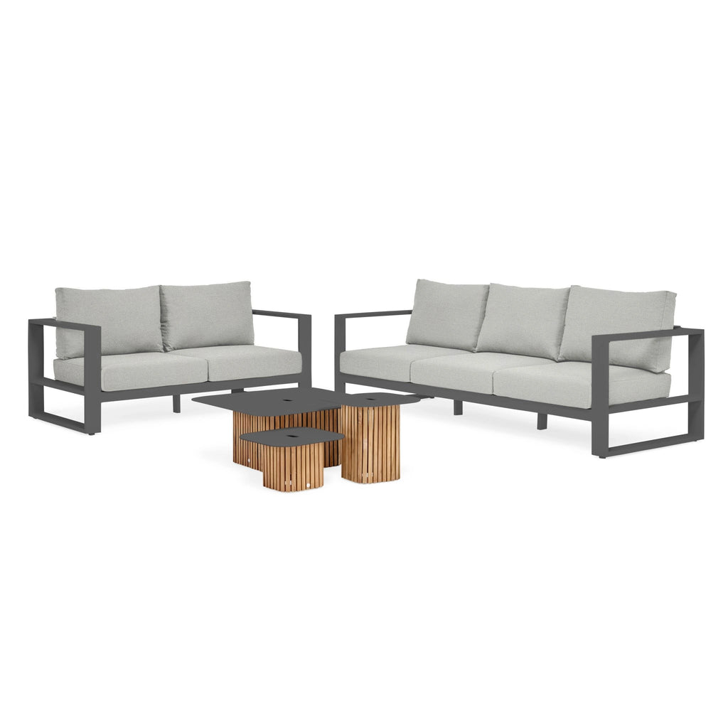 SAVONA - Outdoor Sofa Set in Grey - Suns | Milola