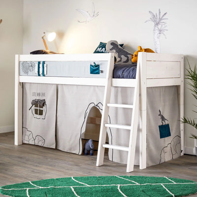 SEMI-HIGH Bed in White - Kids Bedrooms - Lifetime Kids | Milola