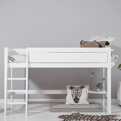 SEMI-HIGH Bed in White - Kids Bedrooms - Lifetime Kids | Milola