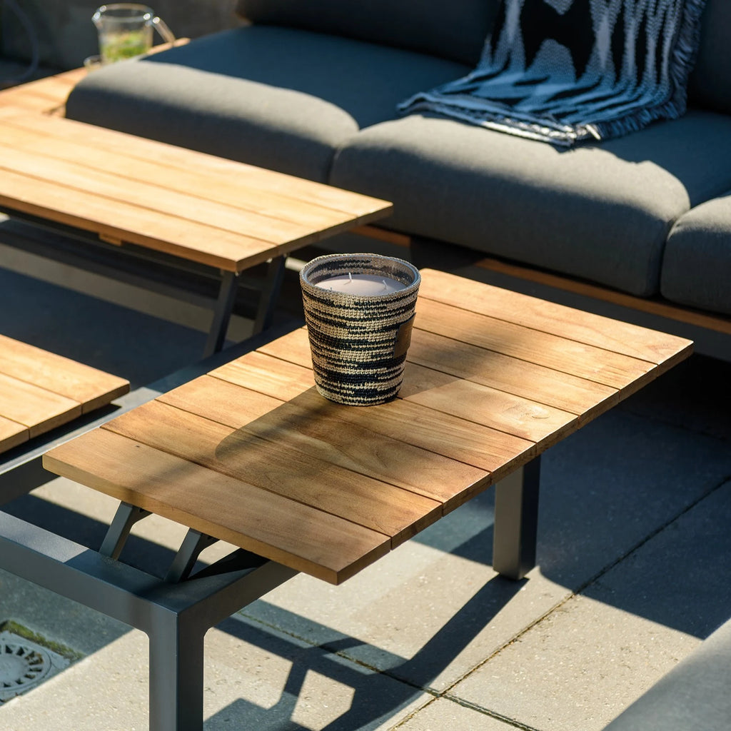 MEMPHIS - Outdoor Corner Sofa with Table - Weather Proof Cushions - Suns | Milola