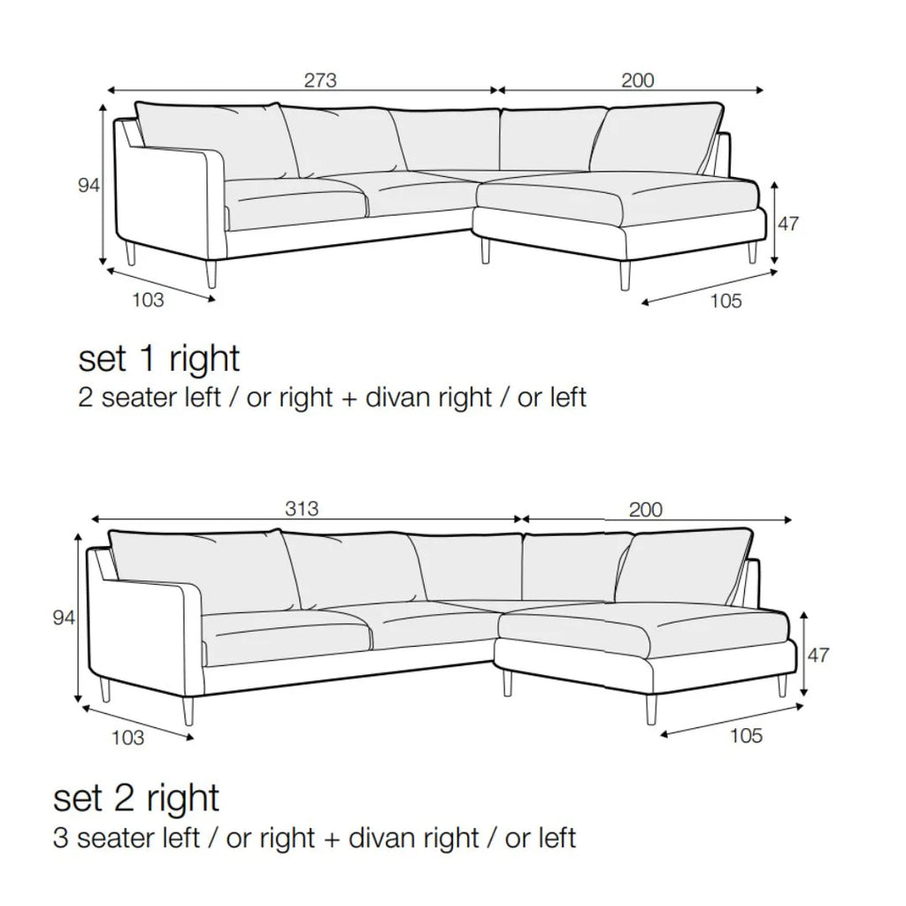 Sally Corner Sofa - Modular Sofa in Beige - SITS | Milola