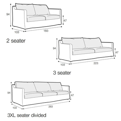 Sally Sofa - Modular Sofa in Cream - SITS | Milola