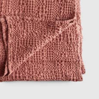 TANA Cotton Blanket in Pink - Bolzan | Milola