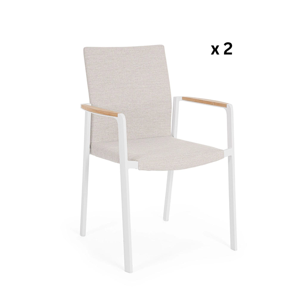 2er-Set JALISCO Outdoor-Esszimmerstühle - OUTLET